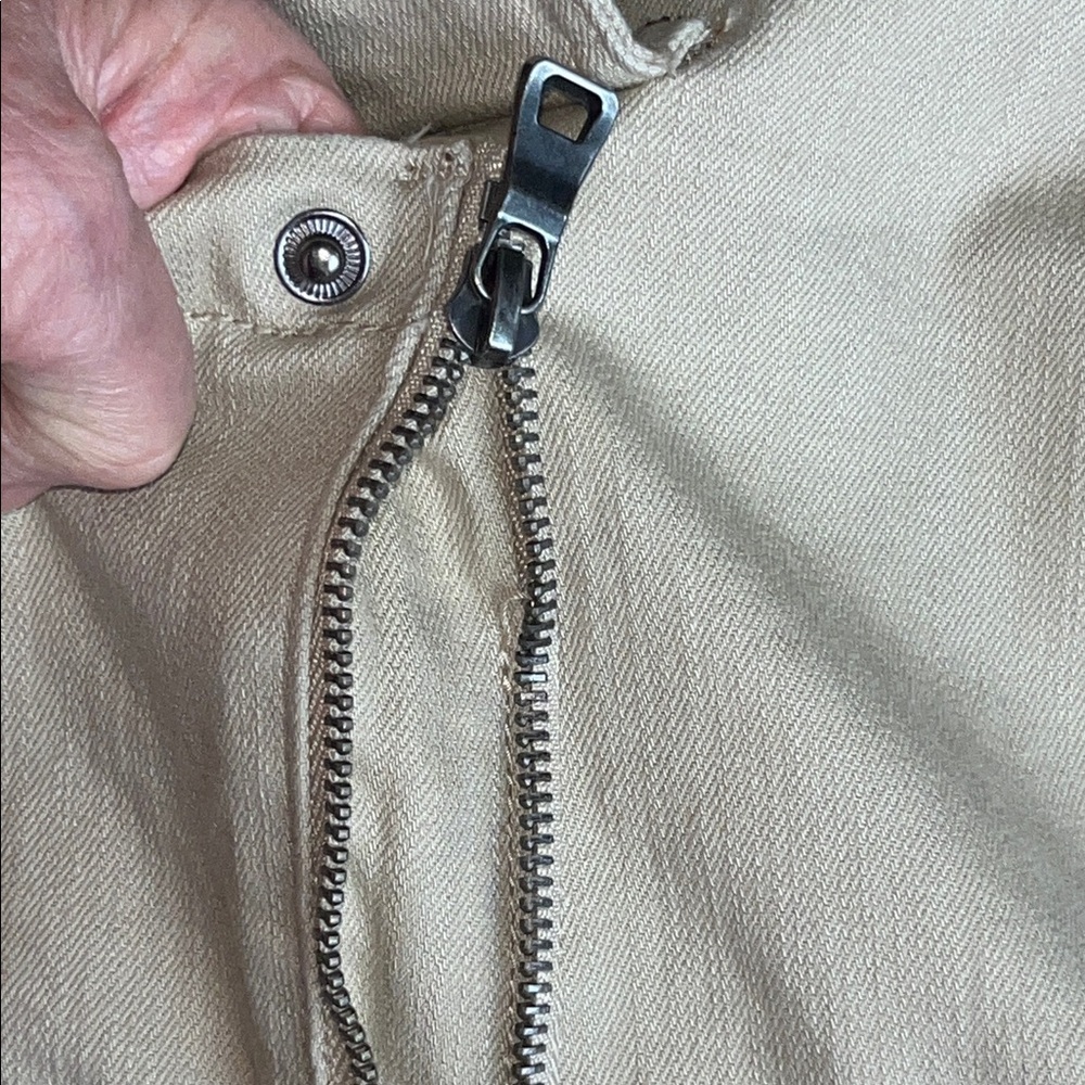 Smoke Rise Men's Slim Tapered Fit Bottom Zipper Cargo Pants 36x32 Khaki Edgy - Picture 14 of 15